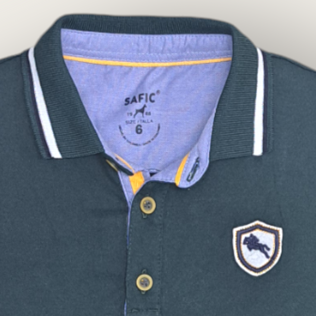 Camiseta tipo polo verde 