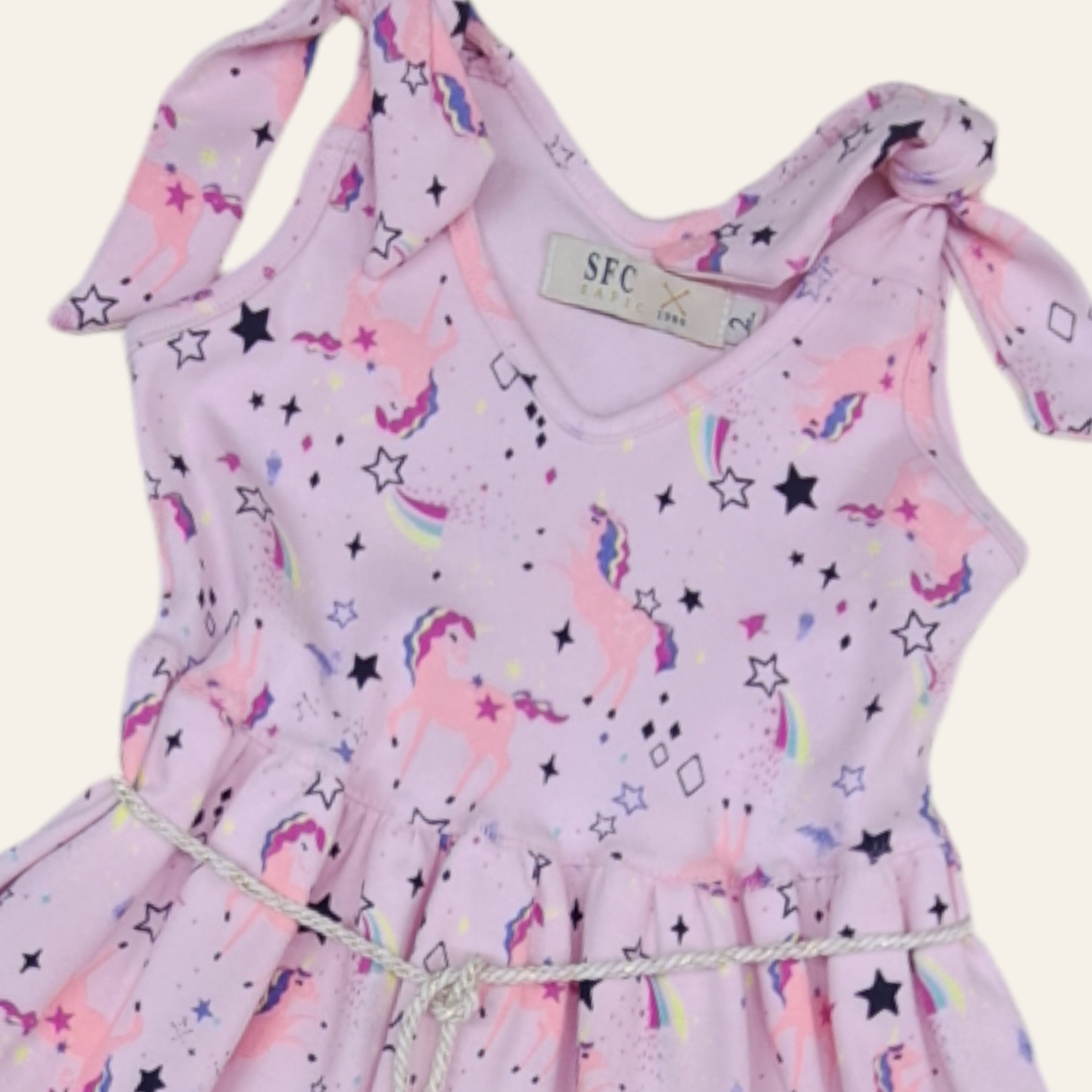 Vestido en rib.