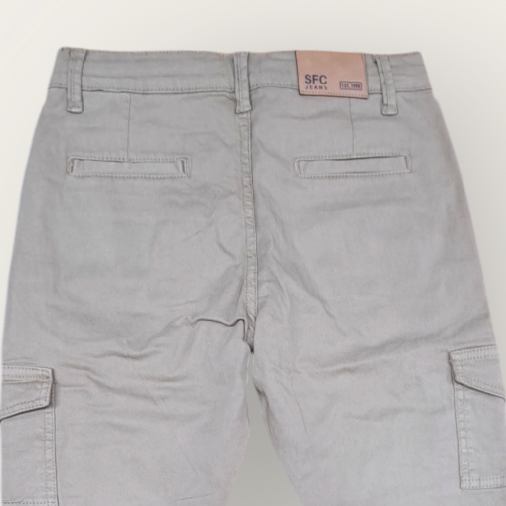 Jogger en dril sistema ajustable en cintura 