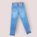 Jeans niña claro sistema ajustable en cintura 