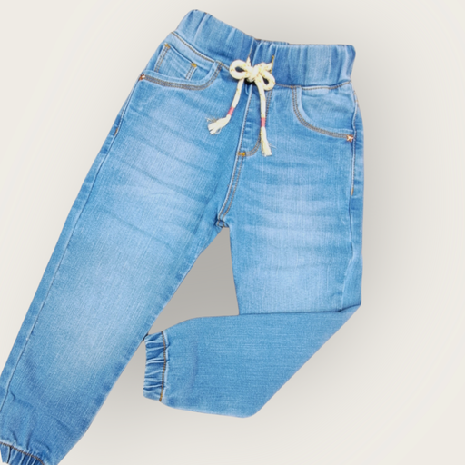 Jeans niña cordón en cintura 