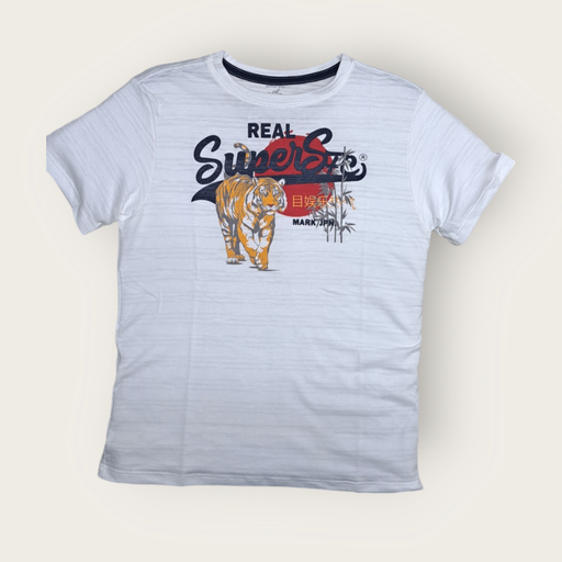 Camiseta cuello redondo estampado frente