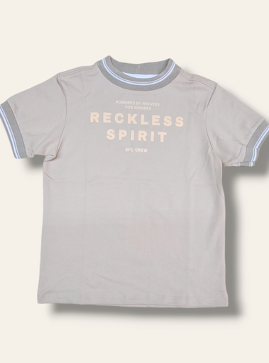 Camiseta cuello tejido 