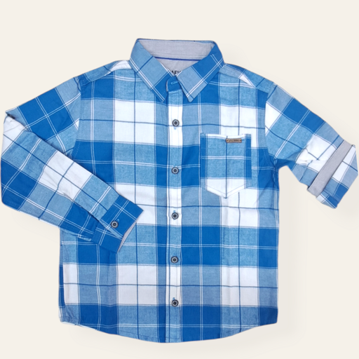 Camisa langa larga con bolsillo