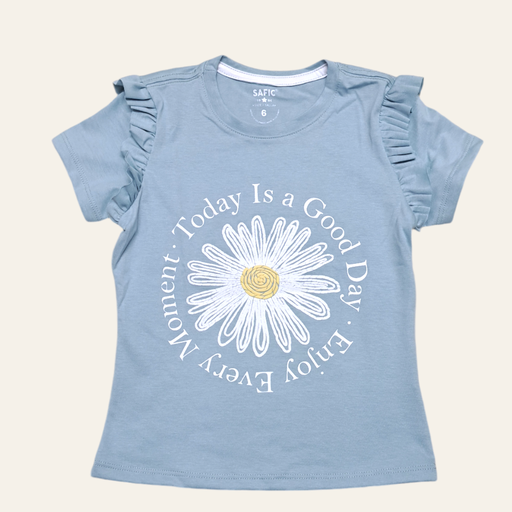 Camiseta niña bolero en manga.
